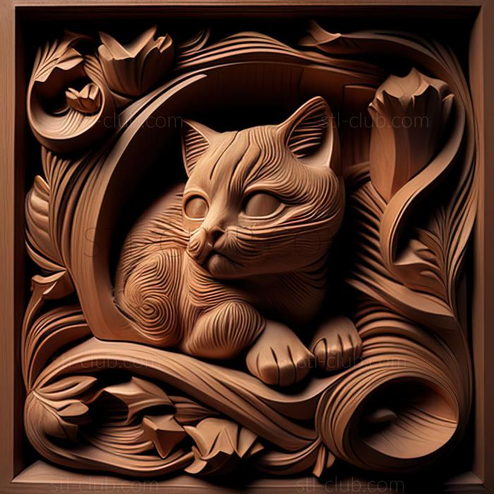 3D model st Minuet cat (STL)